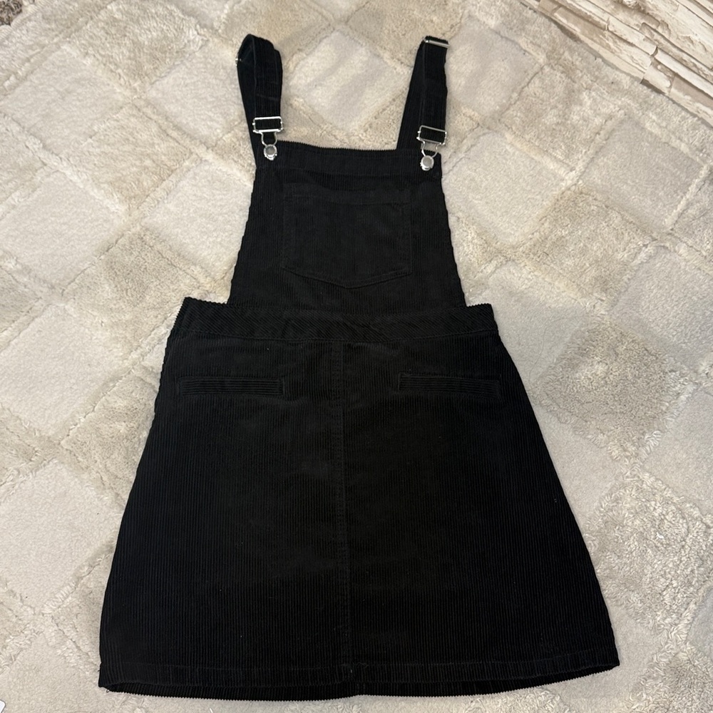 Divided H&M Black Corduroy Overall Dress - Picture 7 of 10